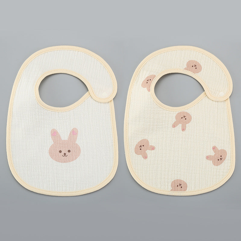 Thin Kids' Bib - Pure Cotton Waterproof Gauze Towel
