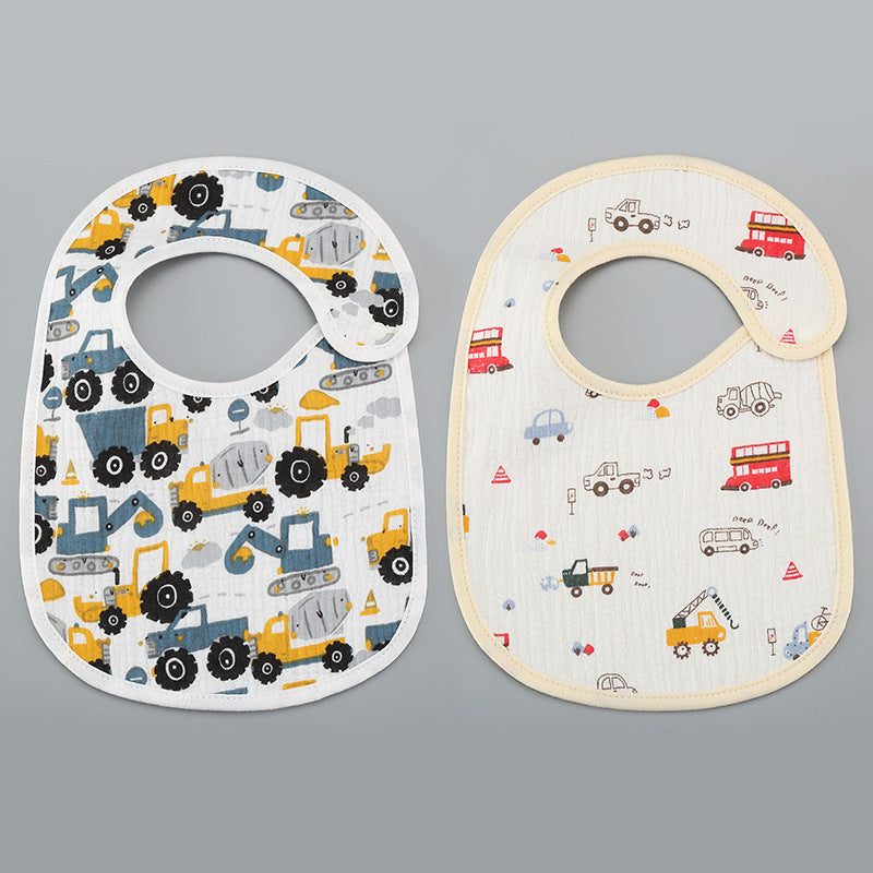 Thin Kids' Bib - Pure Cotton Waterproof Gauze Towel