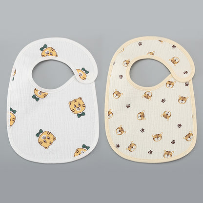 Thin Kids' Bib - Pure Cotton Waterproof Gauze Towel