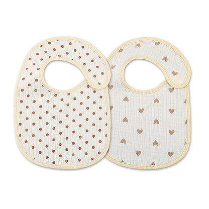 Thin Kids' Bib - Pure Cotton Waterproof Gauze Towel